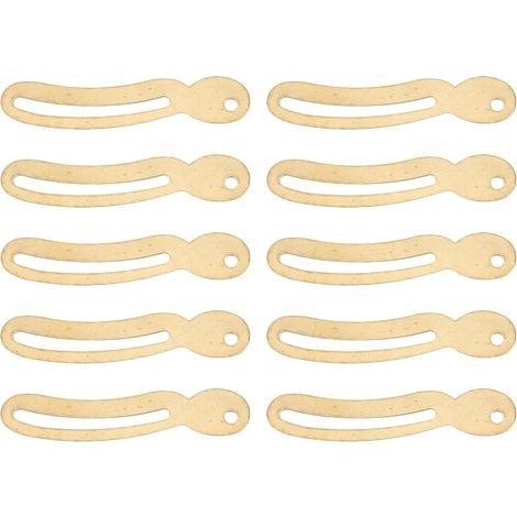 10. Juego de bisagras de soporte para tapa de estilo antiguo con tornillos, estética vintage y amplias aplicaciones para cajas de madera (color latón). (1/5)