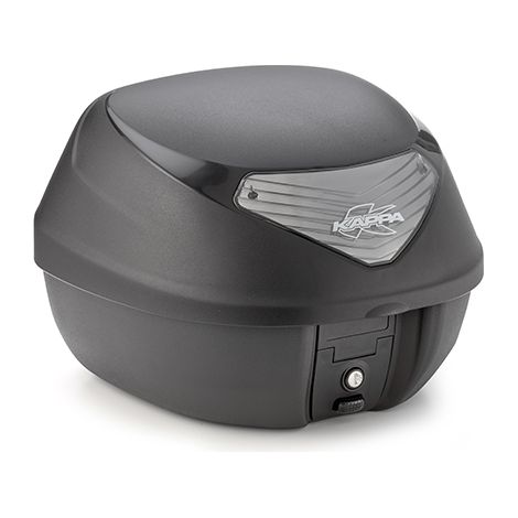 Bauletto KAPPA 29L MONOLOCK K29NT con catarifrangenti bianchi (targa inclusa, senza copertura mascherante)