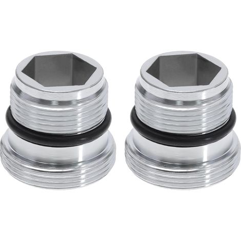 Juego de 2 adaptadores macho-macho M18.5-M22 compatibles con grifos mezcladores IKEA, GROHE y Neoperl TJ. Adaptador de latón. (1/5)