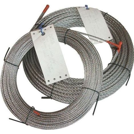 Câble acier galvanisé 7 torons 7 fils 1032 couronne 25m - Levac