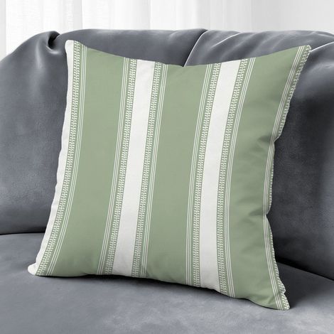 Housse de coussin carreaux rustique, décoration salon,50×50cm (1/5)