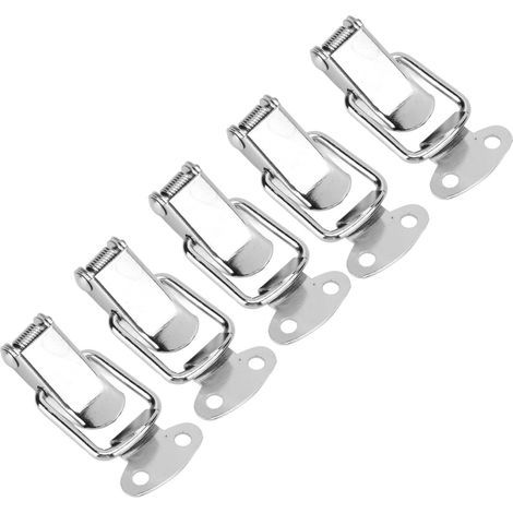 ensembles de fermoirs de verrouillage petite boîte en boucle à bec de canard serrure à ressort accessoires décoratifs 43x21mm 20 Fer (1/5)