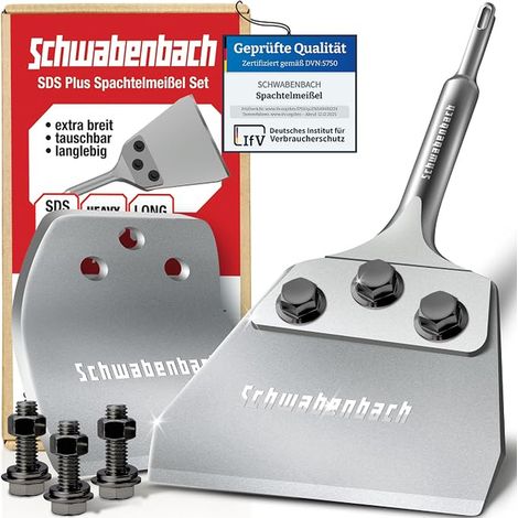 SCHWABENBACH Chisel SDS Plus Spatula 125 x 250 mm - SDS Plus Chisel (1/4)