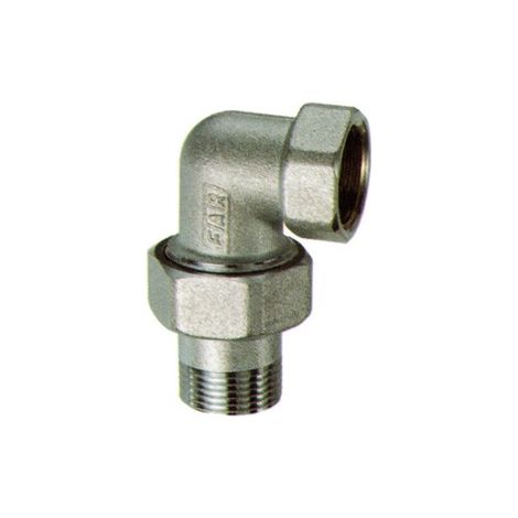 FAR 5200 Bocchettone Curvo Ø3/8" Maschio Femmina Cromato - 5200 38 (1/2)