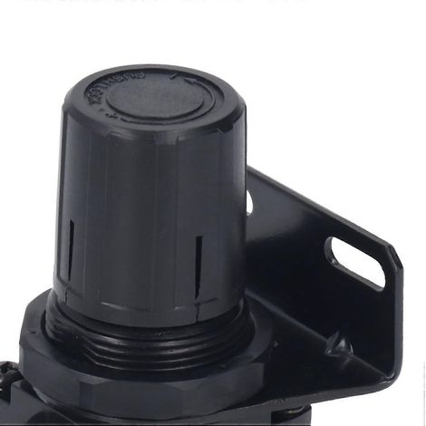 Régulateur de pression pour compresseurs d'air, filetage intérieur 1/4 NPT, 0–150 PSI, réglable, avec support (1/4)