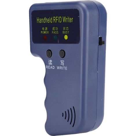 Copieur/lecteur de cartes d'identité portable 125 kHz 5 W avec porte-clés et carte (1/5)