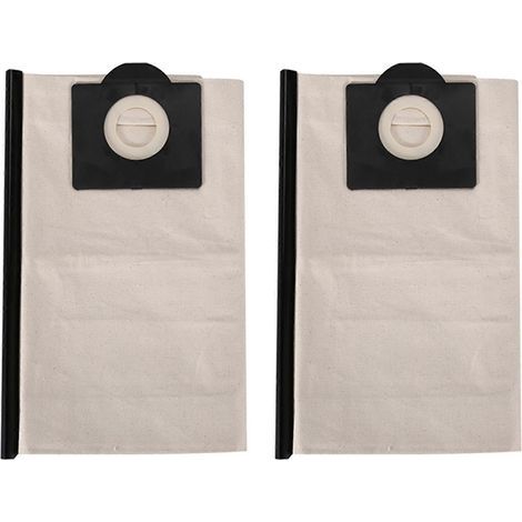 Lot de 2 sacs en tissu lavables pour aspirateur Kärcher NT30, NT30/1, sacs filtrants non tissés réutilisables, accessoires de rechange d'entretien détachés. (1/5)