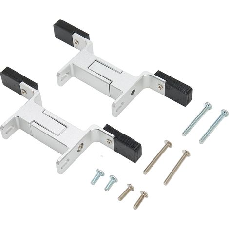 Support de Pompe à Eau en Alliage d'Aluminium Argenté pour Ventilateur de Radiateur 25‑45mm (1/5)