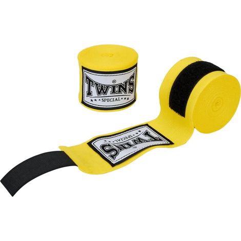 Bandages de boxe spéciaux pour jumeaux CH5 Jaune 4,5 m (1/2)