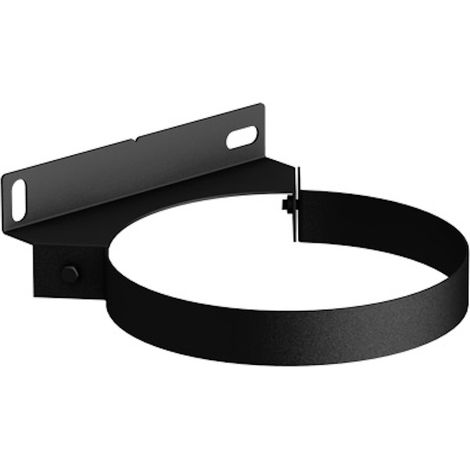 JONCOUX Bride murale réglable - APC BMRV2 - noir mat Ø80 mm - maintien de conduit pour poêle à granulés