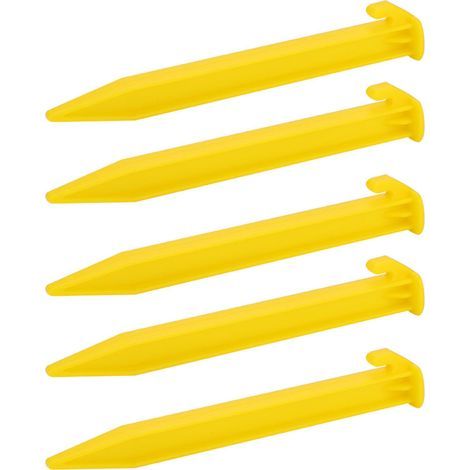 Stück leichte Nylon-Zeltnägel für gefrorenen Boden und vereiste Oberflächen - Schraubnägel für Zelte