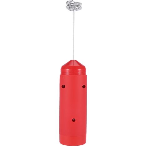 Batteur à œufs électrique portatif, mousseur à lait en acier inoxydable, agitateur à café, mousseur à lait avec couvercle et base. (1/5)