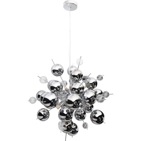 Naeve EXPLOSION Plafonnier sphérique 65 cm chromé 10 ampoules G9