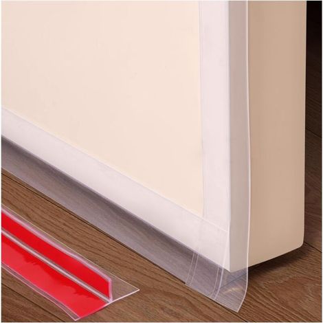 Ruban d'étanchéité en silicone en forme de T pour portes et fenêtres pour bloquer les courants d'air froid et réduire le bruit,6 m×3.5cm， transparent (1/5)