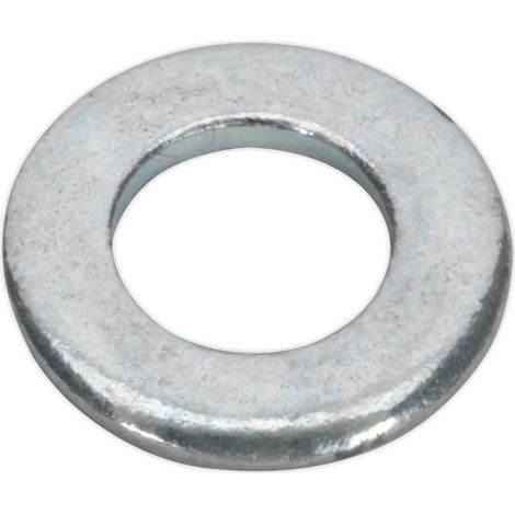 Sealey FWA49 Zinc Plated Form A Flat Washer M4 x 9mm, DIN 125 - Pack of 100