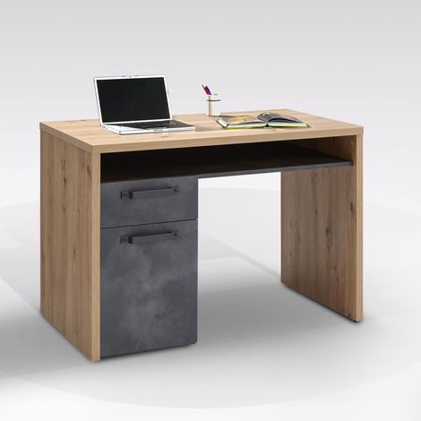 SCRIVANIA MOD. LA FABBRICA CM 110X60.5 H. 76.7 ROVERE ARTISAN E TADAO (1/4)