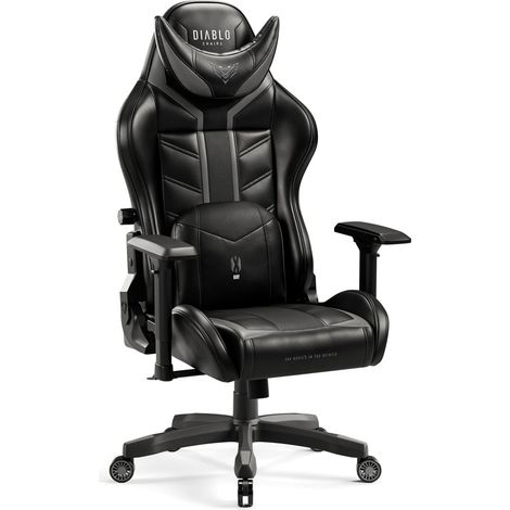 Fauteuil DIABLO CHAIRS taille normale noir et gris X-Ray