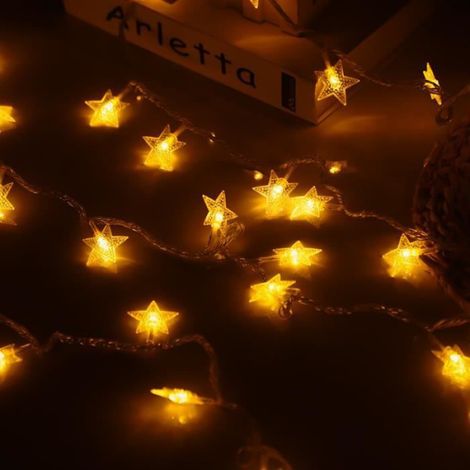 Guirlande lumineuse - - 3m - 20 LED - Blanc - Décoration intérieure - Chambre (1/2)