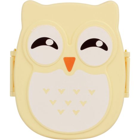 Boîte à lunch en plastique portable hibou dessin animé récipient de conservation alimentaire micro-ondes (1/5)