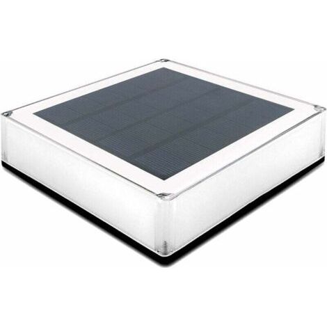 Capuchons de Poteaux Solaires 12x12cm, 1 Pcs Lampe de Poteau de Clôture en Bois Imperméable Lampe de Chemin de Jardin pour Terrasse, Patio, Marches (1/5)