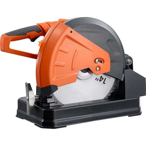 Mophorn Tronçonneuse à métaux avec lame froide de 355 mm, moteur puissant de 2800 W, angle ajustable de -45° à 45°, coupe à sec, équipée d'un carter renforcé et d'un bac pour les copeaux (1/5)