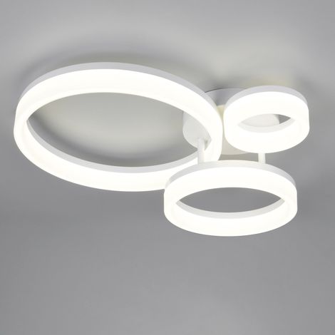 PLAFONIERA LED SCOPE 32W 51CM BIANCA 3 CERCHI (1/3)