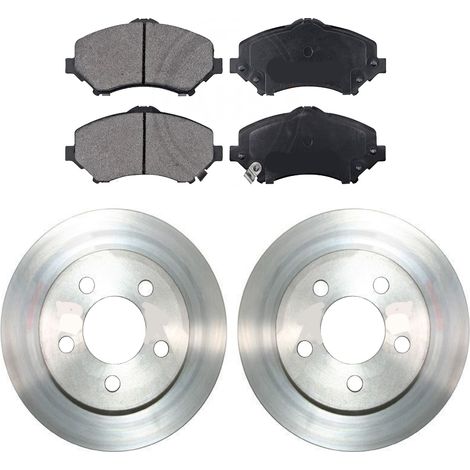 KIT FRENI ANTERIORI compatibile con JEEP WRANGLER III (JK) - DISCHI + PASTIGLIE OEM: FDB4074 / 18127 , 18412 /SOSTITUZIONE DIRETTA/BASSA POLVERE/SILENZIOSO (1/5)