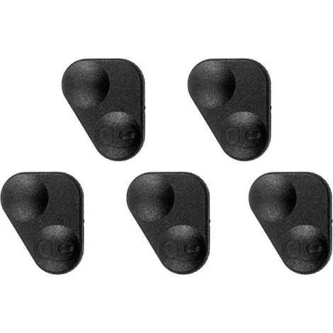 Set mit 5 Gummikappen für 2-Tasten-Fernbedienung, kompatibel mit Land Rover P38, Schwarz (1/5)