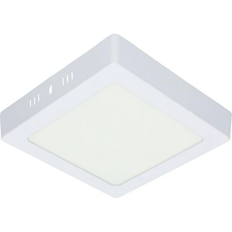 Plafonnier LED carré 12 W 3000 K 960 LM pour salon, cuisine, chambre, plafonnier LED lumière chaude, downlight de surface (1/4)