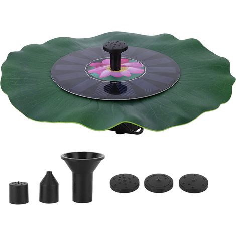Fontaine solaire avec moteur sans balais 7V 1,4W, pompe à eau, décoration pour bassin de jardin et piscine (1/5)