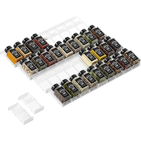 Gewürz Schublade Organizer 36 Stück Patchworkable Küchen Gewürzregal Spice Rack (1/5)