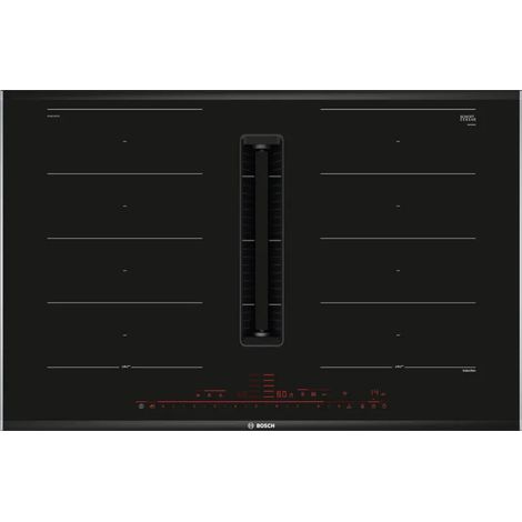 Bosch Serie 8 PXX875D57E. Colore del prodotto: Nero, Posizionamento dell'apparecchio: Da incasso, Dimensione della larghezza del piano cottura: 80 cm. Tipo di controllo: Touch, Posizione di control... (1/5)