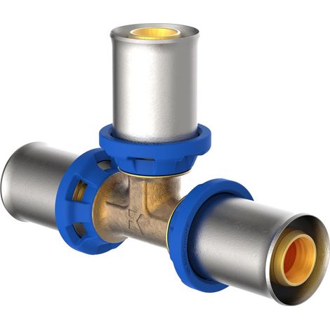 MS T-Stück, blank, 16 mm, Pressfitting für MSVR (1/3)