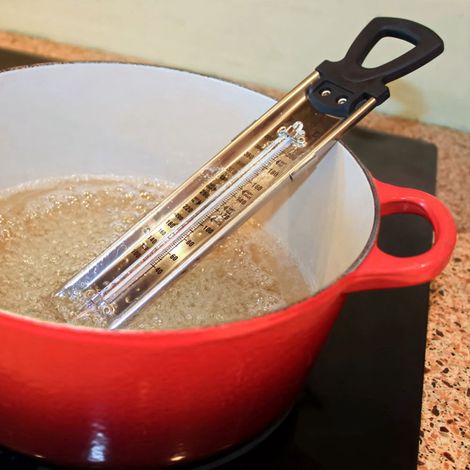 Thermomètre de cuisine à double échelle avec affichage Fahrenheit/Celsius ℉/℃ (1/5)