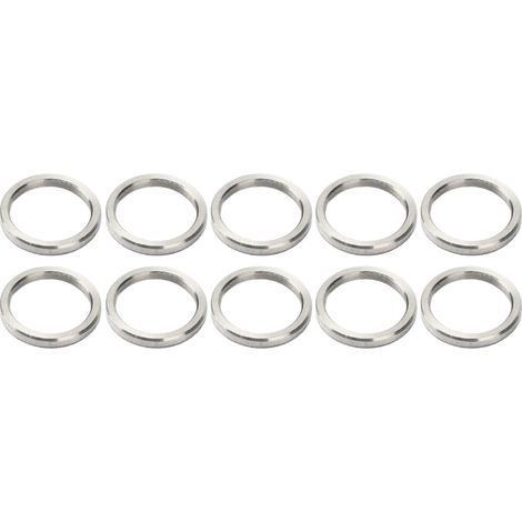 Kit de 10 rondelles en acier inoxydable, 15mm diamètre extérieur, 12mm diamètre intérieur (1/5)