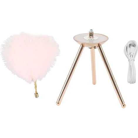 de table en plumes d autruche rechargeable USB avec trépied