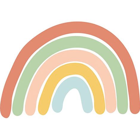 Große Aquarell-Regenbogen-Wandaufkleber, bunte Regenbogen-Wandaufkleber zum Abziehen und Aufkleben, Wandbild für Baby, Kinder, Mädchen, Schlafzimmer, Kinderzimmer, Spielzimmer