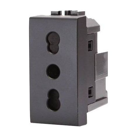 PRESA ABL - NERO VOLT 250 A 10/16 2P+T - 8 pezzi