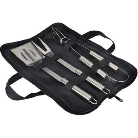 BUNTHAUS Ensemble d'outils de barbecue, kit d'ustensiles de barbecue en acier inoxydable avec sac de transport, spatule, pinces et accessoires d'outils de barbecue pour la cuisson au barbecue (1/5)