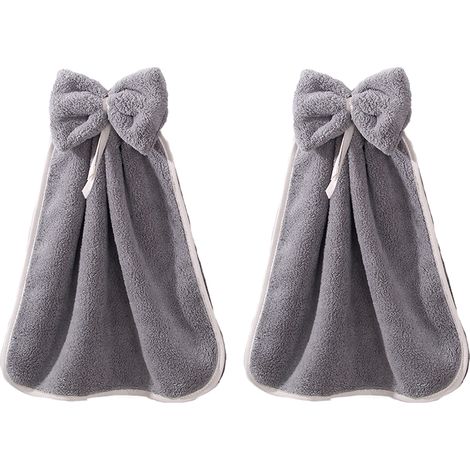 Serviette Microfibre - Absorbante - Avec Anneau De Suspension - Pour Cuisine Et Salle De Bain - Lot De 1 (1/5)