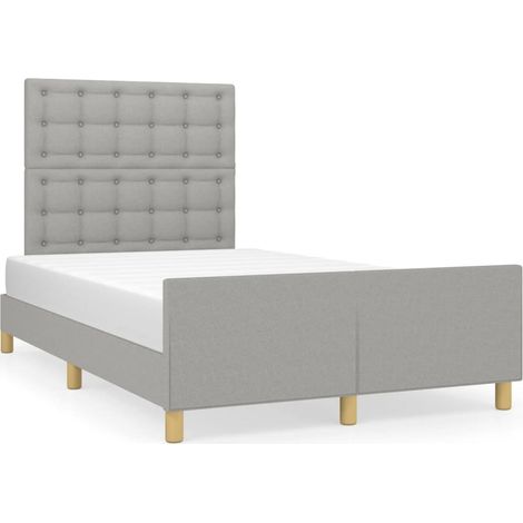 Maison Exclusive - Giroletto senza Materasso Grigio Chiaro 120x190 cm in Tessuto (1/5)