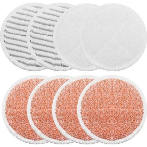 Set di panni di ricambio per mocio compatibili con Bissell Spinwave 203,2 panni abrasivi compatibili con BeiLan (confezione da 8),confezione da 8
