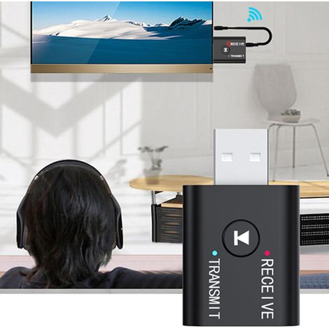 Émetteur Récepteur Bluetooth 5.0 YET TR6 ABS - Double Circuit Audio 2 en 1, Adaptateur Haute Performance (1/5)