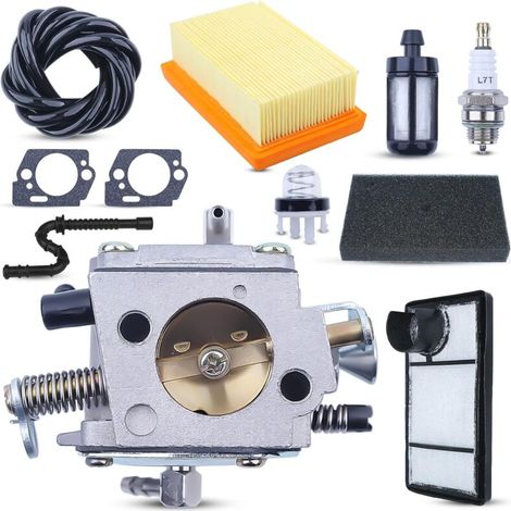 Carburateur LinDuxe TS400 pour scie à béton TS-400 Remplacement HS-274E 4223-120-0600 Kit filtre à air inclus (1/4)