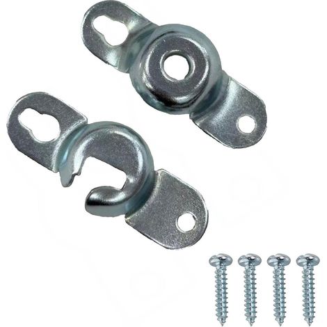 Rollohalterung mit Rollen, Gardinenzubehör mit Schrauben, Gardinenstangenhalterung aus Zinklegierung (1/5)