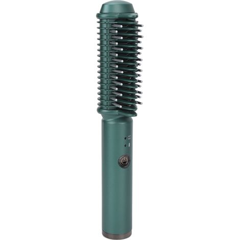 Brosse lissante et bouclée sans fil, chauffe rapidement et uniformément, rechargeable par USB. Outil de coiffure