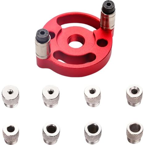 Vorrichtung, Work Center Finder Kit, Guide Locator mit 3/4/5/6/7/8/9/10 mm Bohrbuchsen zum Bohren und Zentrumsmarkieren