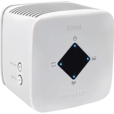 Amplificateur WLAN, répéteur WLAN 300 Mbit/s 2,4 GHz, amplificateur WiFi avec mode répéteur/point d'accès et fonction WPS (1/5)