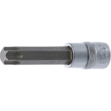 BGS Bit-insert  lunghezza 100  mm attacco  quadro interno  12,5 mm  (1/2") profilo  T (per  Torx) T70  - 4477 (1/3)