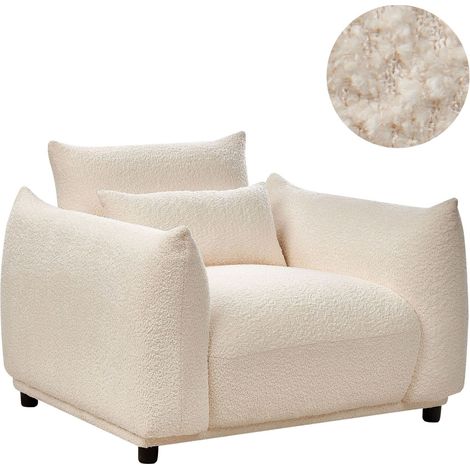 Armchair JAMSA Boucle Off-White